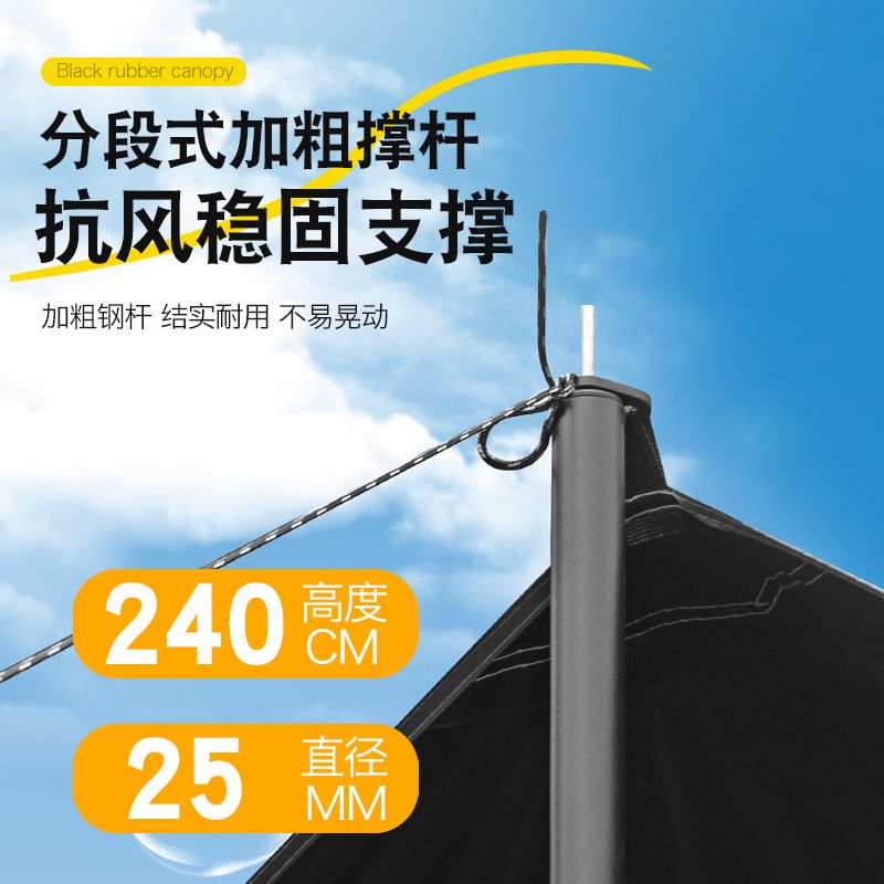 【户外撒欢必备！】这款黑胶天幕，让你的户外露营体验直接起飞！