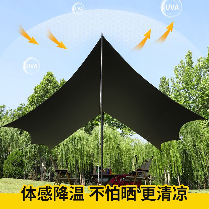 【厚涂黑胶防晒神器！】防晒又防雨！大面积防晒！